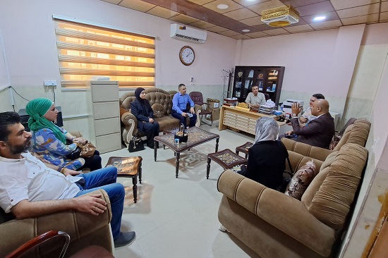A delegation from Al-Mustansiriya University visits the Upper Euphrates Basin Developing Centre at University of Anbar